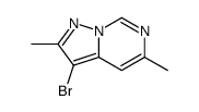 3-BROMO-2,5-DIMETHYL-PYRAZOLO[1,5-C]PYRIMIDINE Structure