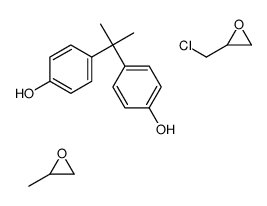 2-(chloromethyl)oxirane,4-[2-(4-hydroxyphenyl)propan-2-yl]phenol,2-methyloxirane Structure