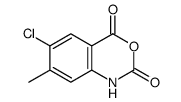 6-chloro-7-methyl-1H-3,1-benzoxazine-2,4-dione结构式