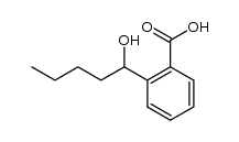 (±)-2-(1-hydroxypentyl)benzoic acid结构式