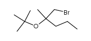 C3H7C(CH3)(O-tert-C4H9)CH2Br结构式