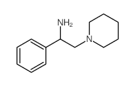 1-phenyl-2-piperidin-1-ylethanamine结构式
