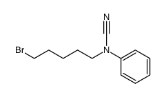 (5-bromo-pentyl)-phenyl-carbamonitrile结构式