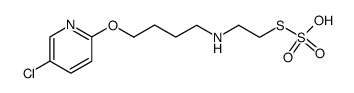 Thiosulfuric acid S-{2-[4-(5-chloro-pyridin-2-yloxy)-butylamino]-ethyl} ester结构式