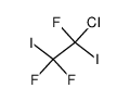 1,1,2-Trifluoro-2-chloro-1,2-diiodoethane结构式