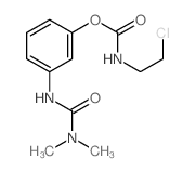 Carbamic acid,(2-chloroethyl)-, 3-[[(dimethylamino)carbonyl]amino]phenyl ester (9CI)结构式