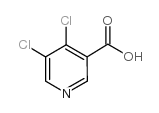 3,4-二氯-5-吡啶羧酸结构式