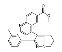 4-(2-(6-甲基吡啶-2-基)-5,6-二氢-4H-吡咯并[1,2-b]吡唑-3-基)喹啉-6-羧酸甲酯结构式