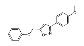 3-(4-methoxyphenyl)-5-(phenoxymethyl)isoxazole结构式