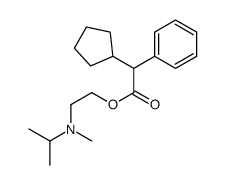 2-[methyl(propan-2-yl)amino]ethyl 2-cyclopentyl-2-phenylacetate结构式