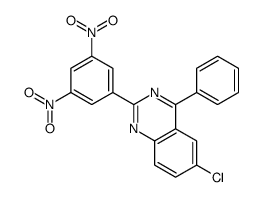 6-chloro-2-(3,5-dinitrophenyl)-4-phenylquinazoline Structure