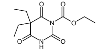 5,5-diethyl-2,4,6-trioxo-tetrahydro-pyrimidine-1-carboxylic acid ethyl ester结构式