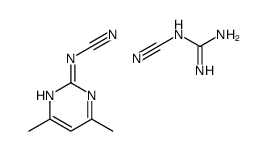 2-cyanoguanidine,(4,6-dimethylpyrimidin-2-yl)cyanamide Structure