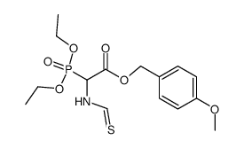 diethoxyphosphoryl-thioformylamino-acetic acid 4-methoxy-benzyl ester结构式
