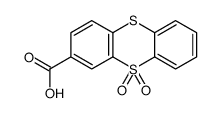 10,10-dioxothianthrene-2-carboxylic acid Structure