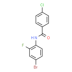 N-(4-Bromo-2-fluorophenyl)-4-chlorobenzamide Structure