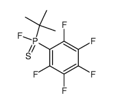(1,1-Dimethylethyl)(pentafluorophenyl)fluorophosphine sulfide结构式