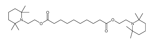 bis[2-(2,2,6,6-tetramethylpiperidin-1-yl)ethyl] decanedioate Structure