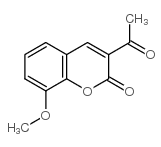 8-甲氧基-3-乙酰基香豆素结构式