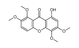 1-hydroxy-3,4,7,8-tetramethoxyxanthone结构式