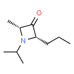 3-Azetidinone,2-methyl-1-(1-methylethyl)-4-propyl-,(2R,4S)-rel-(9CI)结构式