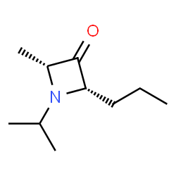 3-Azetidinone,2-methyl-1-(1-methylethyl)-4-propyl-,(2R,4S)-rel-(9CI) Structure