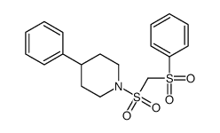 1-(benzenesulfonylmethylsulfonyl)-4-phenylpiperidine Structure