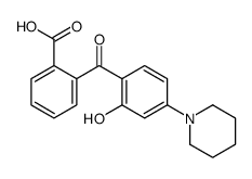 2-(2-hydroxy-4-piperidin-1-ylbenzoyl)benzoic acid结构式