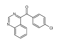 (4-chlorophenyl)-quinazolin-4-ylmethanone结构式