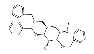 methyl 2,4,6-tri-O-benzyl-β-D-galactopyranoside结构式