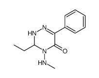 3-ethyl-4-(methylamino)-6-phenyl-2,3-dihydro-1,2,4-triazin-5-one Structure