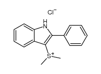 dimethyl(2-phenyl-1H-indol-3-yl)sulfonium chloride结构式