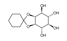 D-2,3-Mono-O-cyclohexylidene-myo-inositol Structure