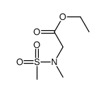 N-甲基-n-(甲基磺酰基)甘氨酸乙酯结构式