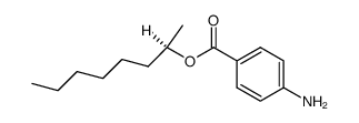 4-amino-benzoic acid-((R)-1-methyl-heptyl ester)结构式