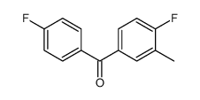 4-氟-3-甲基苯基 4-氟苯基甲酮结构式