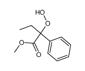 α-Phenyl-α-hydroperoxy-buttersaeure-methylester Structure