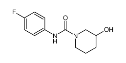 1-Piperidinecarboxamide,N-(4-fluorophenyl)-3-hydroxy-(9CI) Structure