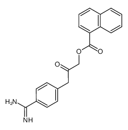 4-Amidinobenzyl-α-naphthoylmethylketon Structure