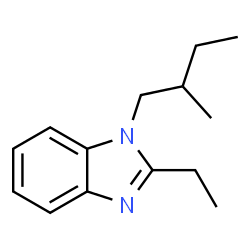 1H-Benzimidazole,2-ethyl-1-(2-methylbutyl)-(9CI) Structure