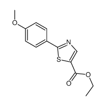 ethyl 2-(4-methoxyphenyl)-1,3-thiazole-5-carboxylate Structure
