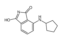 4-(cyclopentylamino)isoindole-1,3-dione结构式