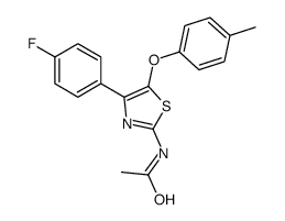 N-[4-(4-fluorophenyl)-5-(4-methylphenoxy)-1,3-thiazol-2-yl]acetamide Structure