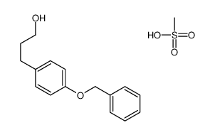 methanesulfonic acid,3-(4-phenylmethoxyphenyl)propan-1-ol Structure