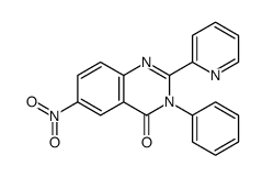 6-nitro-3-phenyl-2-pyridin-2-ylquinazolin-4-one Structure