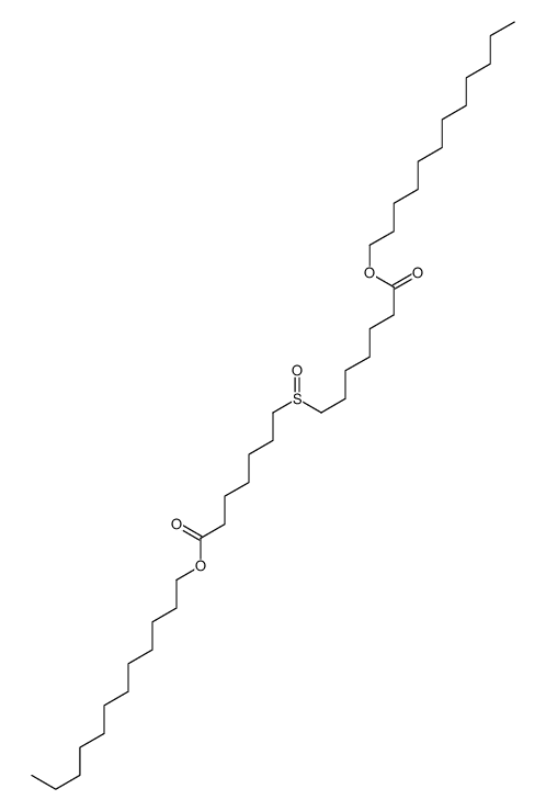 dodecyl 7-(7-dodecoxy-7-oxoheptyl)sulfinylheptanoate结构式