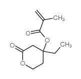 2-Propenoicacid,2-methyl-,4-ethyltetrahydro-2-oxo-2H-pyran-4-ylester(9CI) Structure