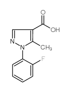 1-(2-FLUOROPHENYL)-5-METHYL-1H-PYRAZOLE-4-CARBOXYLIC ACID structure