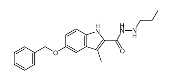 N2-Propyl-2-(3-methyl-5-benzyloxyindolyl)-carbohydrazid Structure
