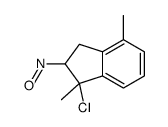3-chloro-3,7-dimethyl-2-nitroso-1,2-dihydroindene结构式